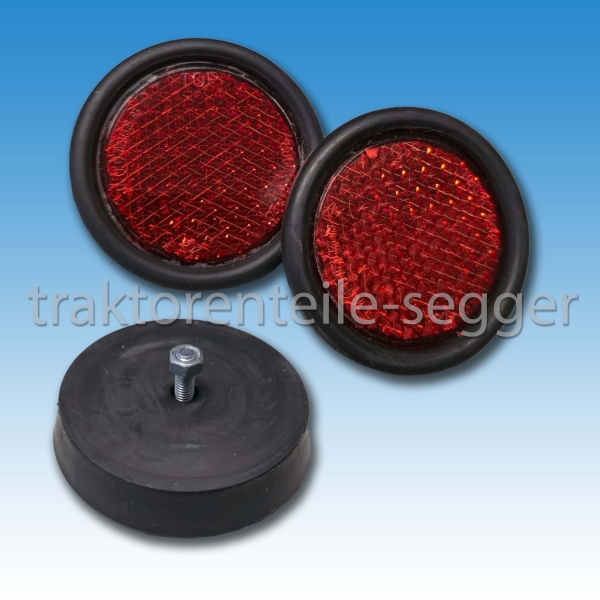 Satz Rückstrahler Gummirand Katzenauge